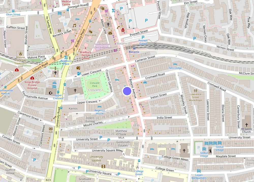 Map: House Belfast Hotel